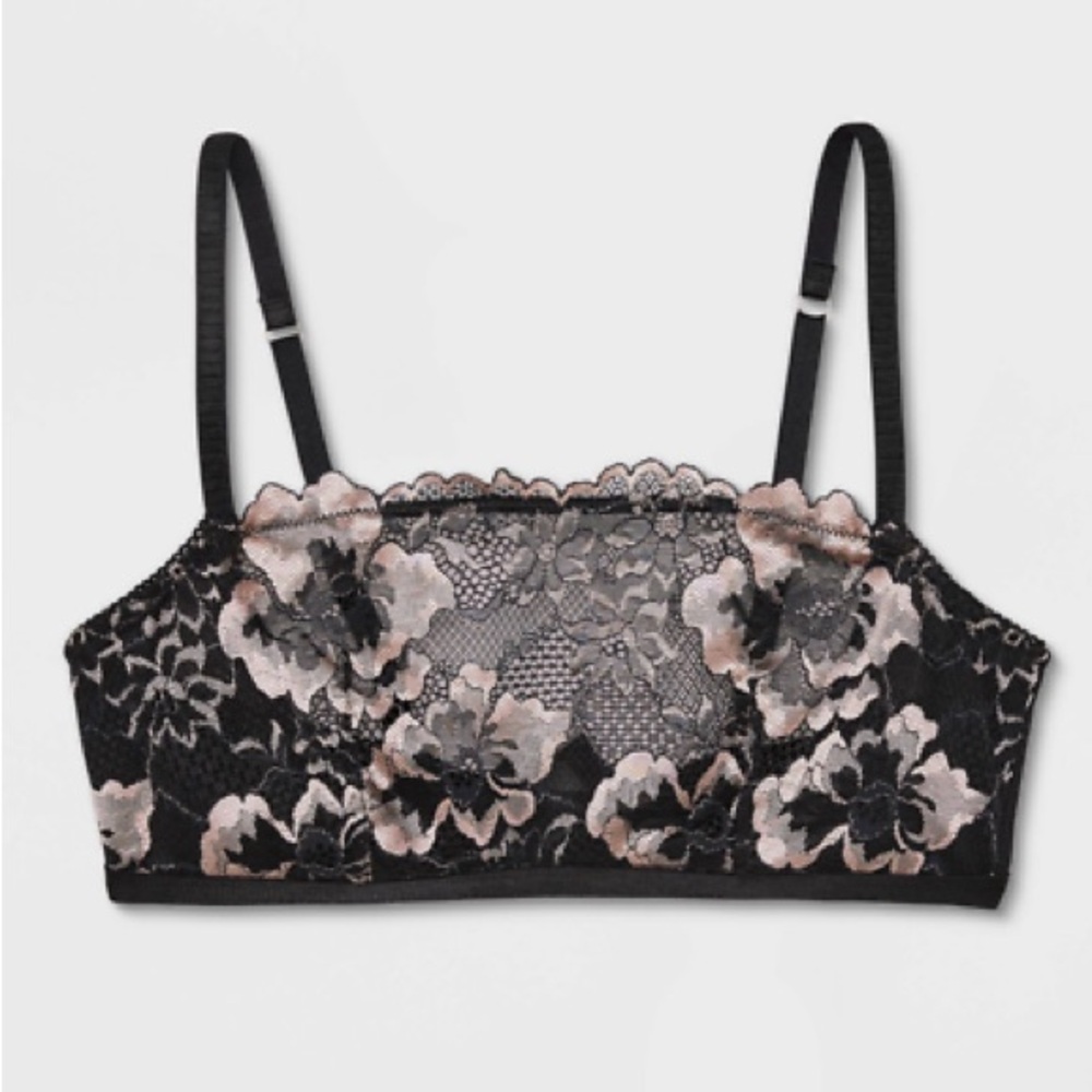 Auden Black Lace Bra M